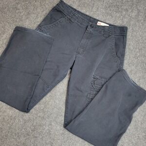 Wrangler Cargo Pants Mens 30X30 Black Utility Relaxed Fit Work Carpenter Hunting